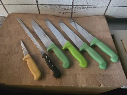 Profi-Fleischer-Messer-Set, 6-teilig: Victorinox Fibrox, Mog