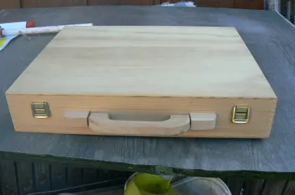 3× Schnapskoffer, neu, Holz, ideal für Geschenke