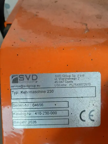 Kehrmaschine 230 cm SVD