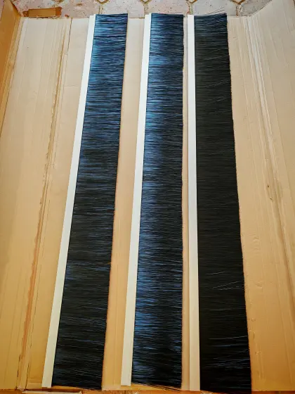 Streifenbürsten, Leistenbürsten 150 cm mit Aluprofil, neu