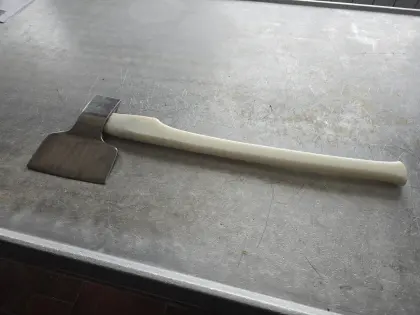 Müller Rostfrei Fleischerbeil, Hackbeil 80 cm mit Kunststoff