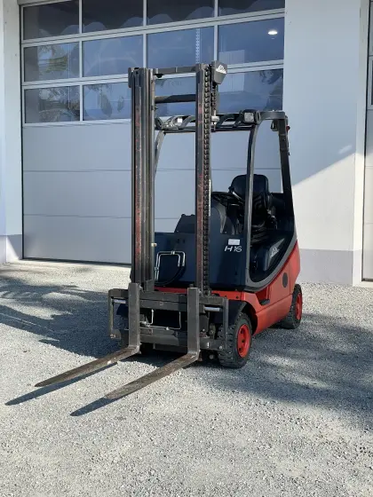 Linde H16T Treibgasstapler, nur 5.450 Bstd., Seitenschieber, Baureihe 350