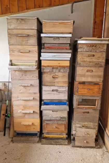 Verkaufe Bienenbeuten mit Zubehör und Rähmchen EHM