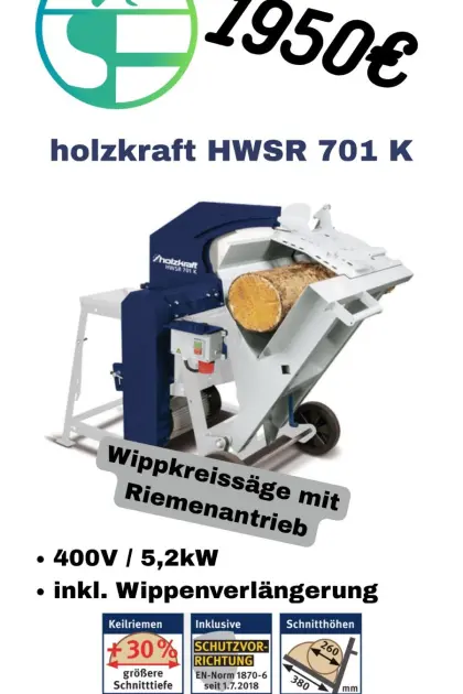 Holzkraft HWSR 701 K Wippkreissäge