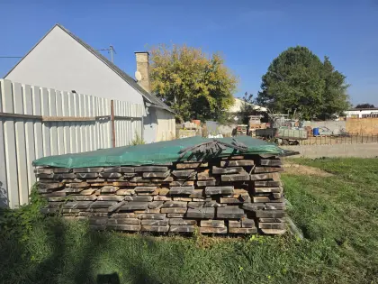Eichenpfosten, Eichenholz
