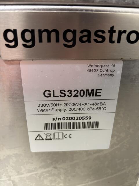 Gläserspülmaschine manuell GLS320ME