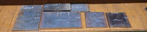 Eisen-Metallplatten, verschiedene Größen