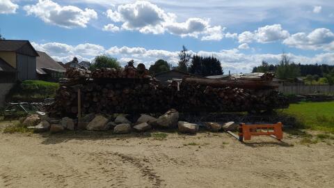 Rundholz, Hackholz