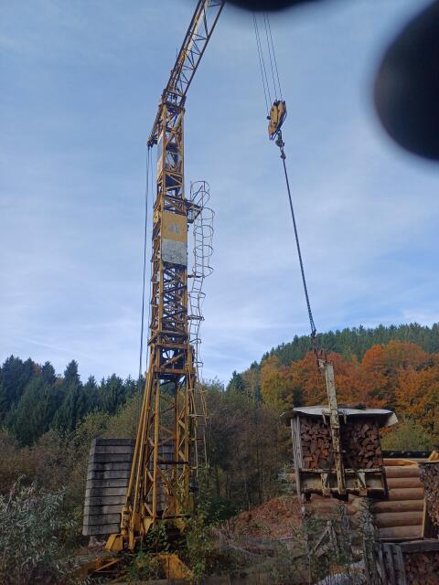 Turmdrehkran Potain 330 mit Kranwaage