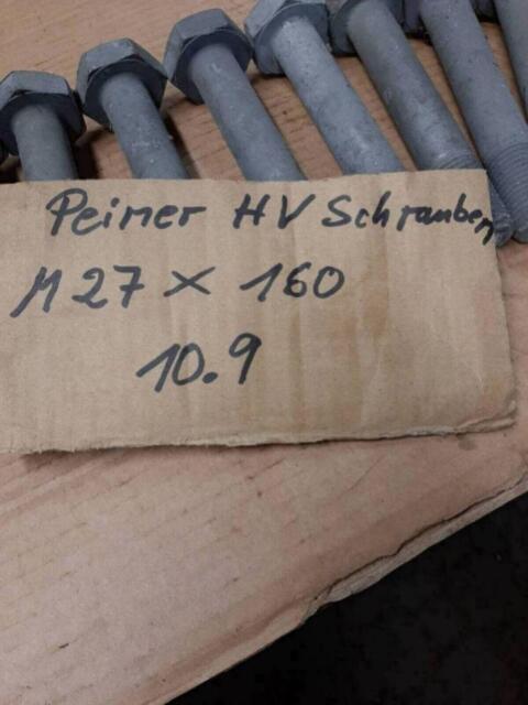 11 m 27x160 HV Schrauben