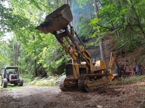 Raupenbagger, alt, John Deere