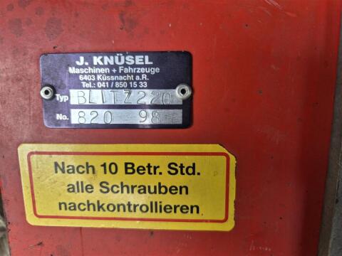 Sepp Knüsel Blitz 220 Mähwerk