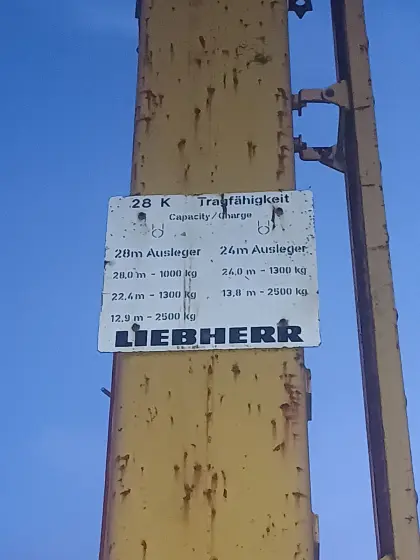 Baukran Liebherr 28K