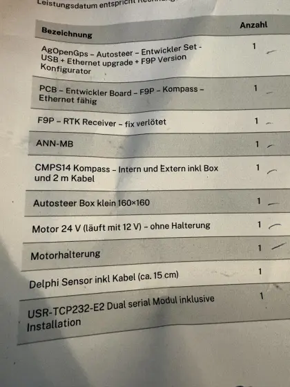 Komplettsatz AgOpenGps