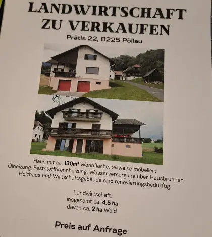 Landwirtschaft zu verkaufen