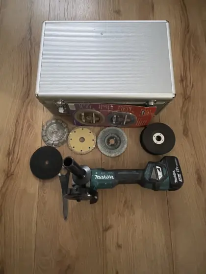 Makita DGA 513 Akku-Winkelschleifer, Flex mit Zubehör DGA513