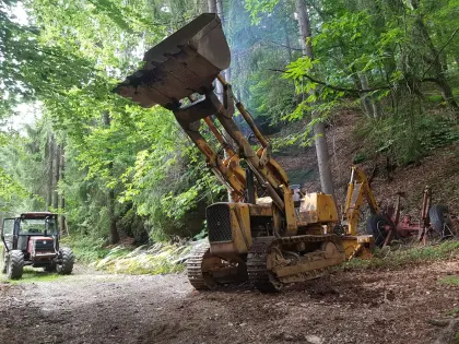 Raupenbagger, alt, John Deere