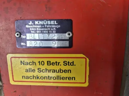 Sepp Knüsel Blitz 220 Mähwerk