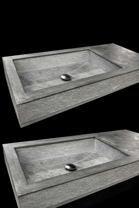 Betonwaschbecken ELEGANCE 90 × 40 cm, handgefertigtes Unikat