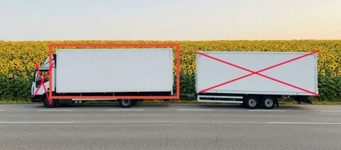 Lkw-Möbelkoffer-Aufbau
