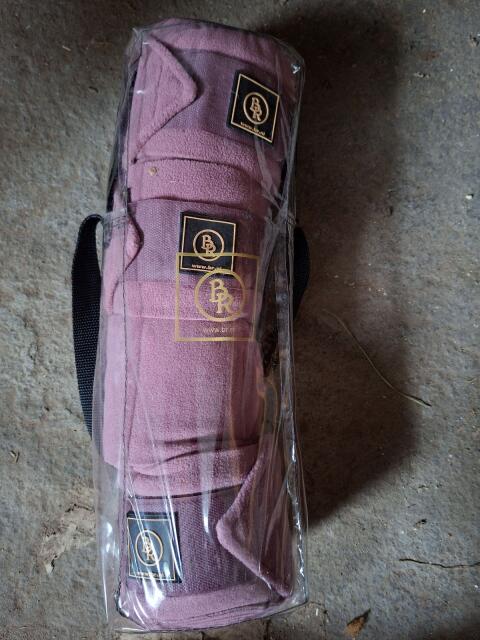BR Fleece-Bandagen (Altrosa/Rosa), 4er-Set mit Tasche