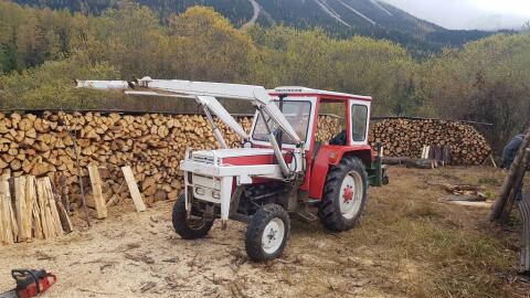 Steyr 540 G mit Brantner Kipper Steyr 540 G