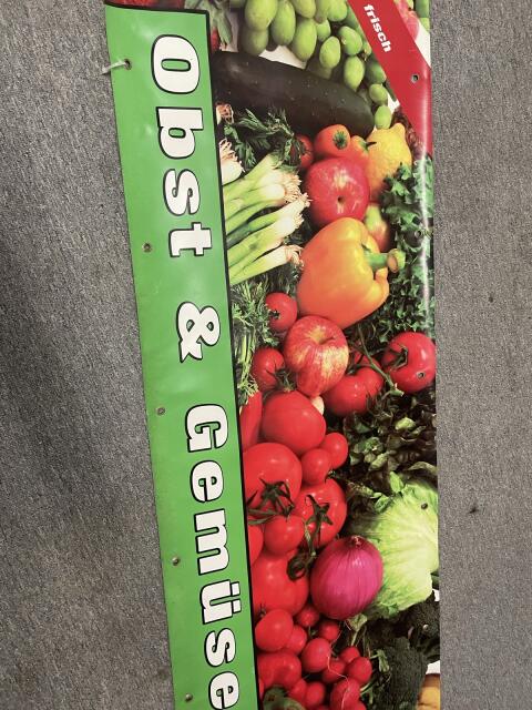 Obst- und Gemüse-Banner