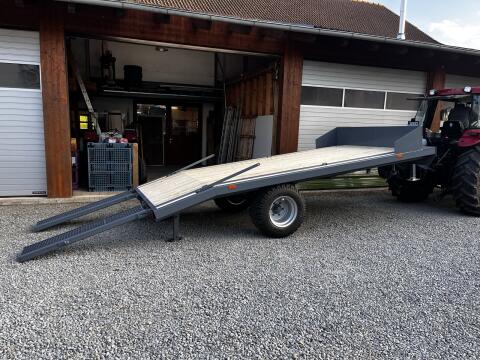 Tieflader-Anhänger Transport Hochlader Plattformwagen