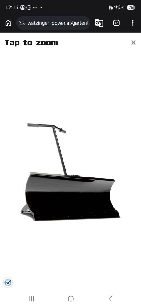 Schneeschild 120 Husqvarna Rider 300er