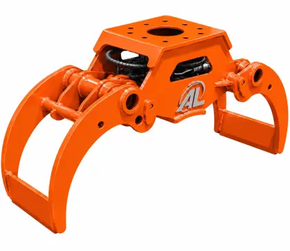 AL Holzgreifer Festanbau Bagger Holzzange Energieholzgreifer