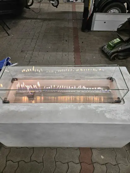 Feuerschale mit Gas