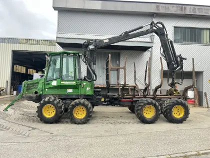 John Deere 810D Forwarder, Rückezug