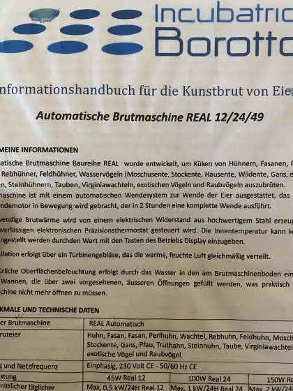 Brutapparat Rael49*****
