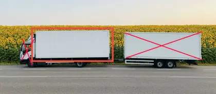 Lkw-Möbelkoffer-Aufbau