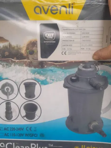 Verkaufe neue Poolpumpe Avenli Sandfilterpumpe EXIT 1.000 GAL