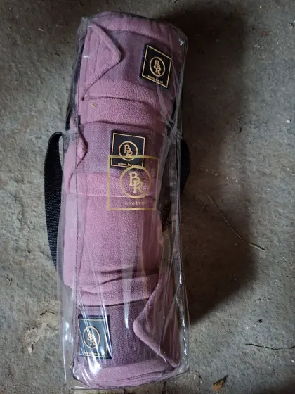 BR Fleece-Bandagen (Altrosa/Rosa), 4er-Set mit Tasche