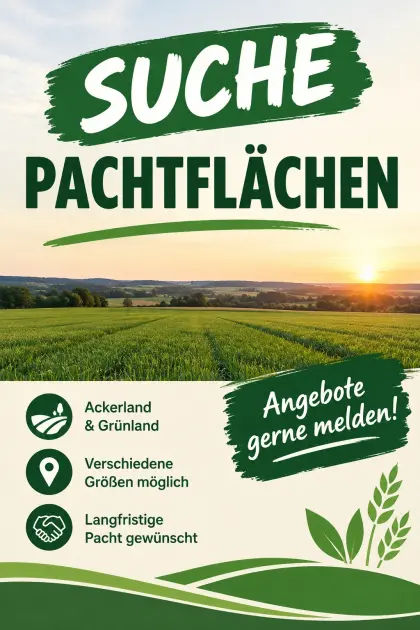 Suche Pachtflächen