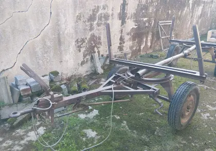Holzwagen, Blöcherwagen, Gummiwagen, 2-Achser