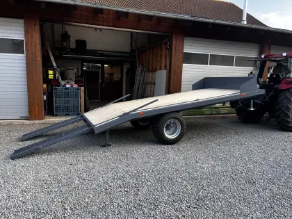 Tieflader-Anhänger Transport Hochlader Plattformwagen