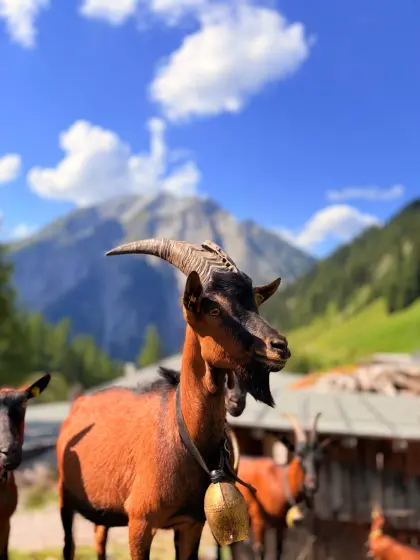 Ziege und Ziegenbock zu verkaufen