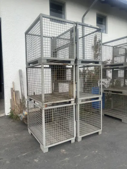 Gitterboxen, Eurogitterboxen, Boxen, Brennholzboxen
