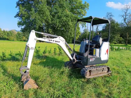 Minibagger Bobcat E17, 1.711 kg, Bj. 2018, Schnellwechsler, Löffelpa