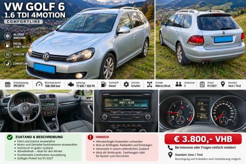 VW Golf 6 1.6 TDI Allrad