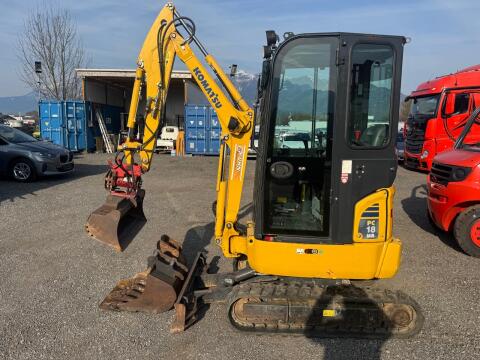 Komatsu PC18 MR Powertilt, 3 Löffel, Komatsu PC18 MR