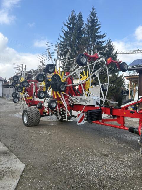 Pöttinger Top 1252 C 4-Kreisel-Schwader, wenig gelaufen, ISOBUS