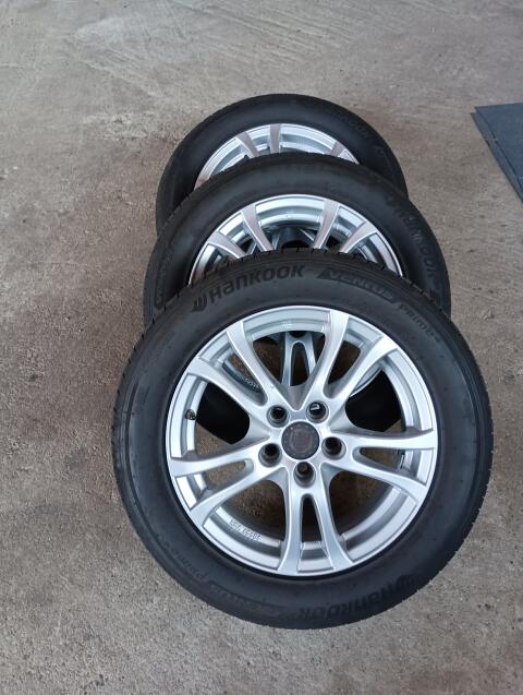 Ford Felgen 5x108 Anzio Platin 6,5j x 16 Zoll, Hankook Sommer