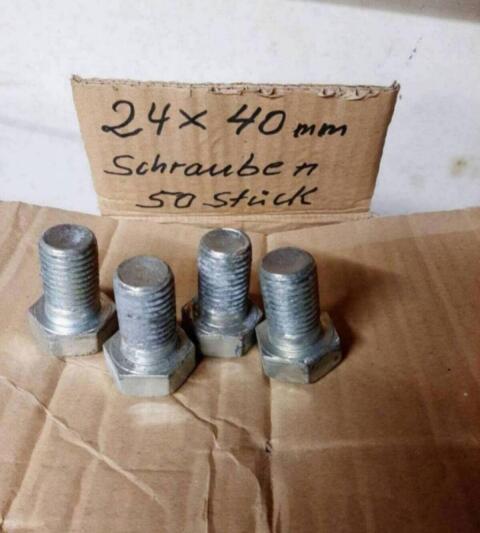 Galvanisch verzinkte Schrauben