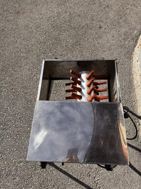 El. Geflügelrupfmaschine aus Edelstahl (230 V)