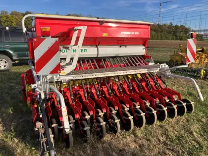 Pöttinger LION mit VITASEM 302 ADD mit Druckrollen