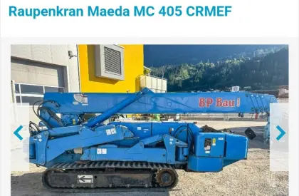 Maeda MC405 Raupenkran Reichweite 16 m